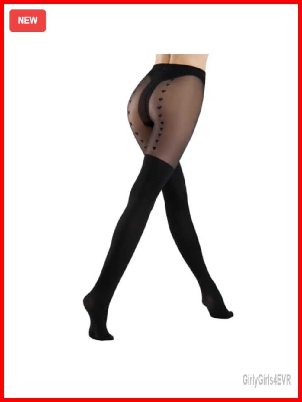 Mock Suspender Pantyhose Faux Thigh High Tights Striped